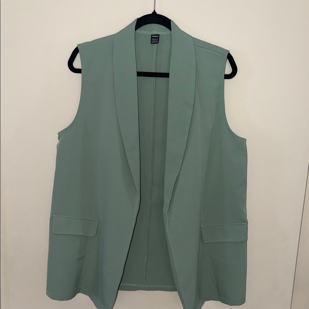 Mint Green Sleeveless Women's Vest